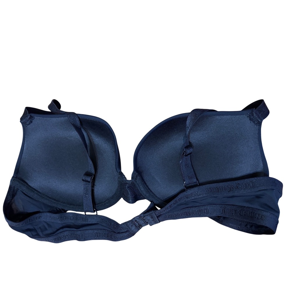 Juicy Couture Intimates Black Padded Underwire T-Shirt Bra 38C Beautiful PushUp - Picture 2 of 4